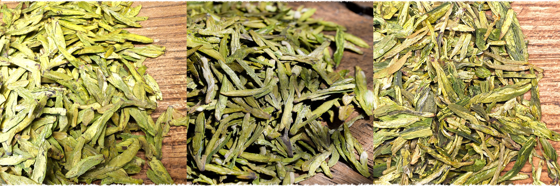 Différences entre Wu Niu Zao, Longjing 43 et Qun Ti Zhong