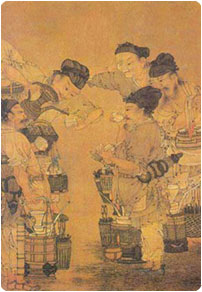 Préparation thé Long Jing dynastie Tang
