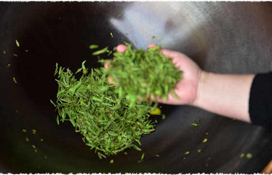 Torréfaction thé vert LongJing Torréfaction thé vert LongJing
