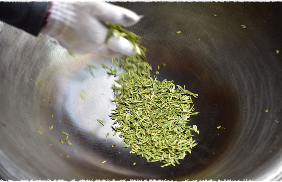Torréfaction thé vert LongJing Torréfaction thé vert LongJing