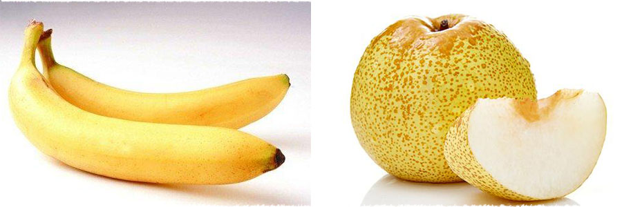 poire et bananes