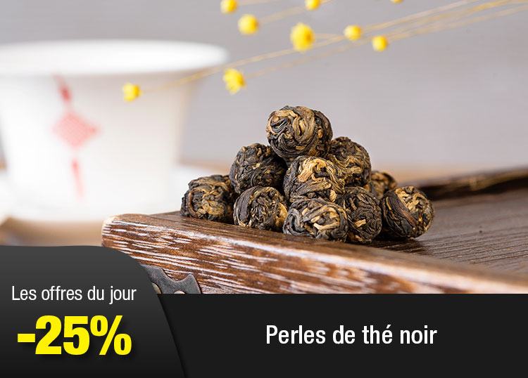 Perles de thé noir