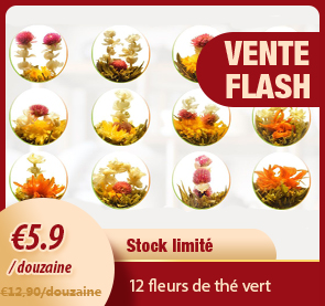 Douzaine : 12 fleurs de thé vert