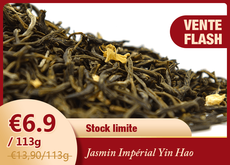 Pêche-Jasmin, perles de thé vert parfumé
