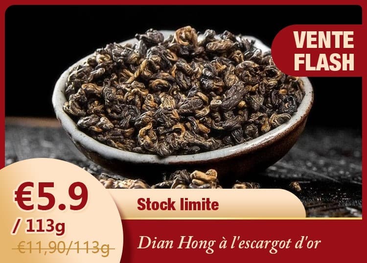 Dian Hong à l'escargot d'or : thé noir 