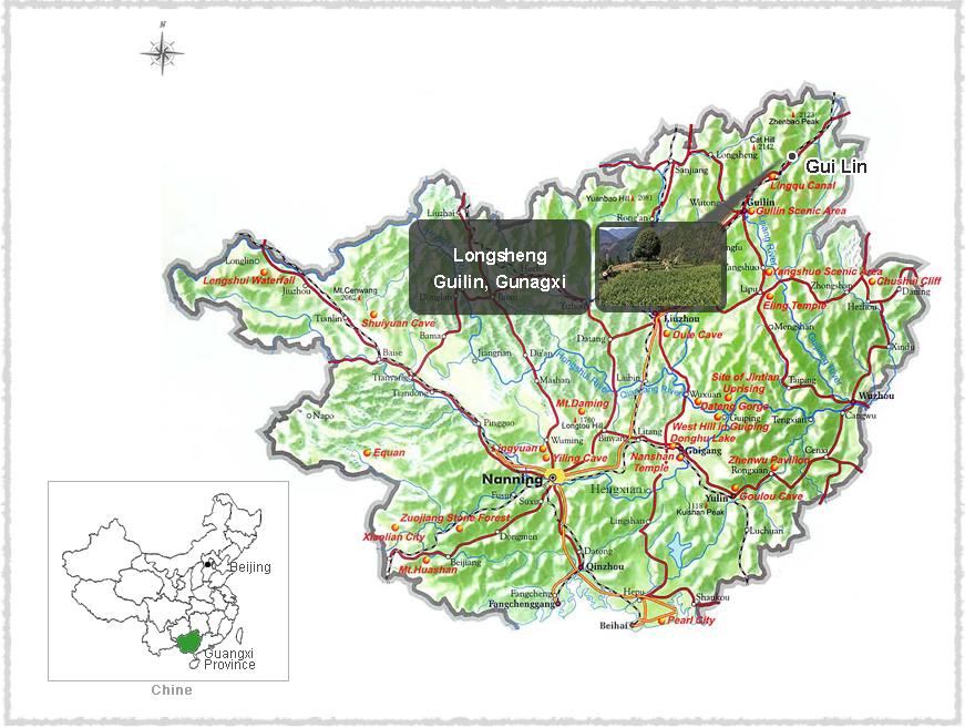 Carte du Guangxi